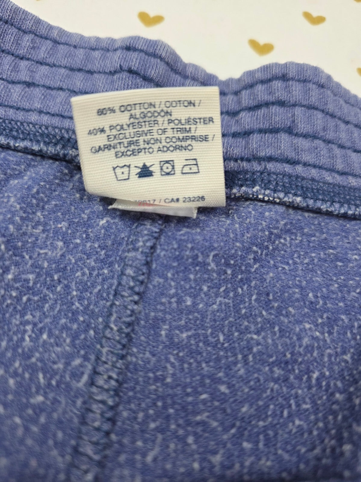 Victorias Secret PINK Vintage Blue 86 Logo Butt Sweat Shorts Y2k SMALL