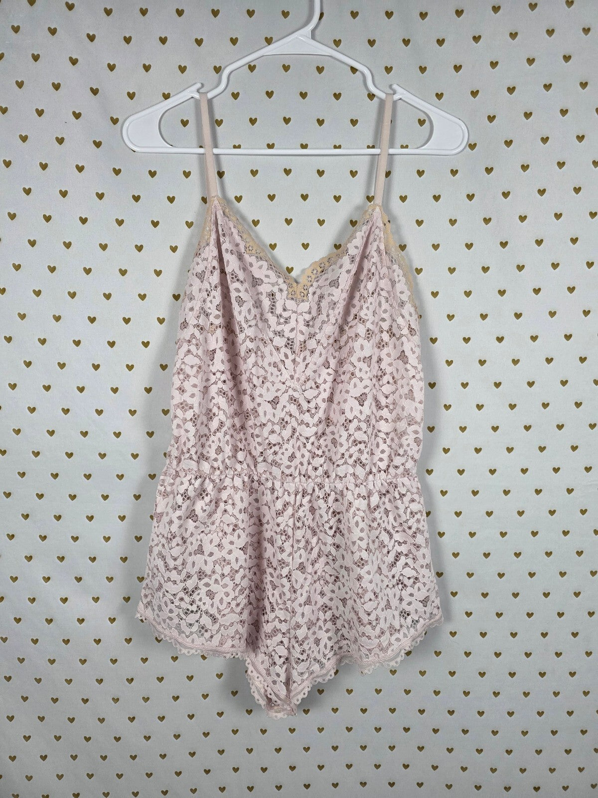 Victorias Secret Cute Lace Romper Stretch Outfit Medium