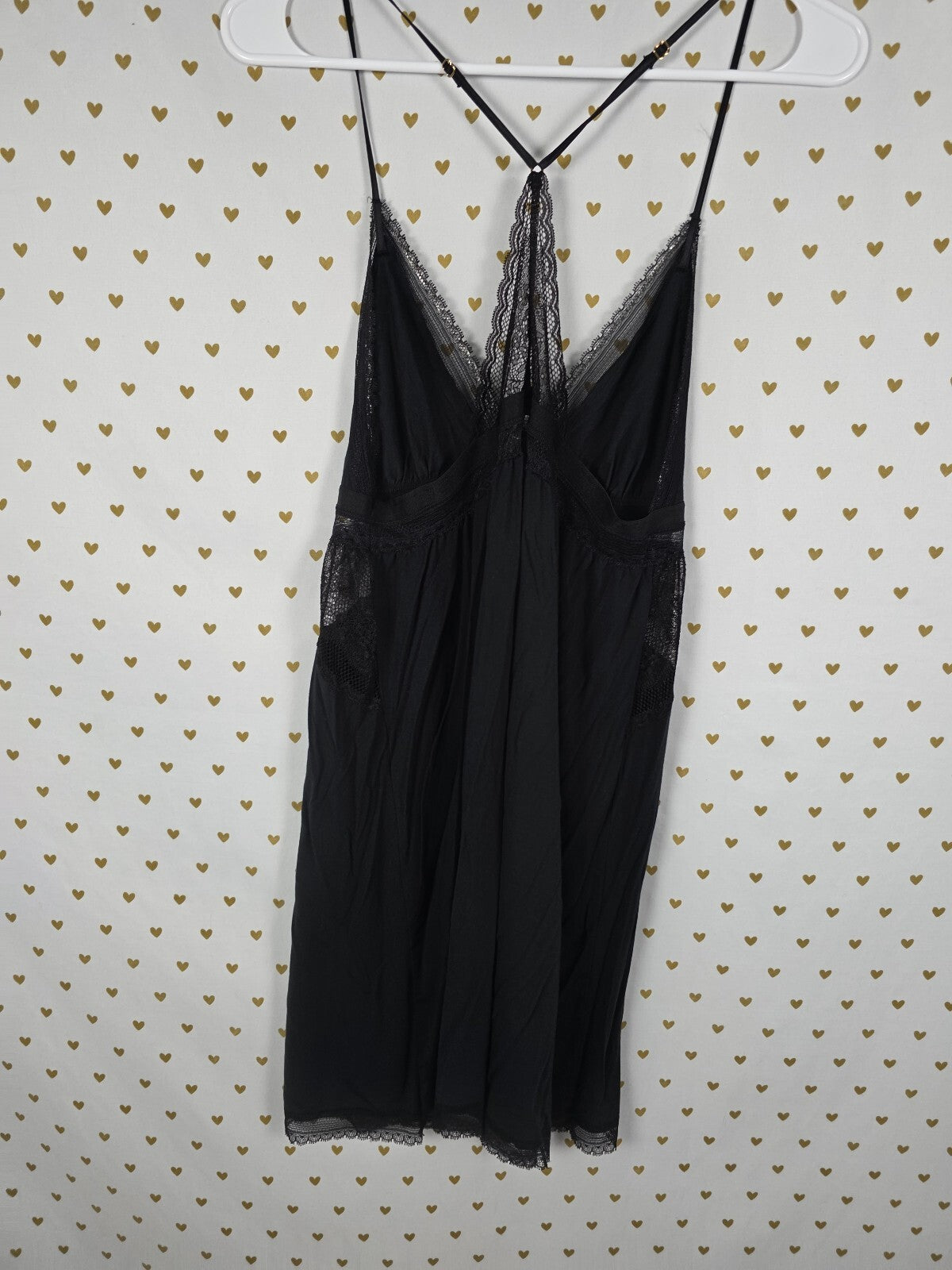 Victorias Secret Black racerback super soft nightie Slip Dress Pajama XL