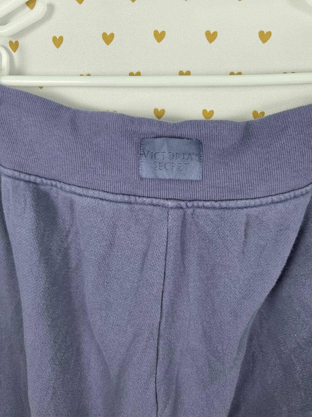 Victorias Secret Lace front sweats sweatpants Grey Tapered Joggers XL