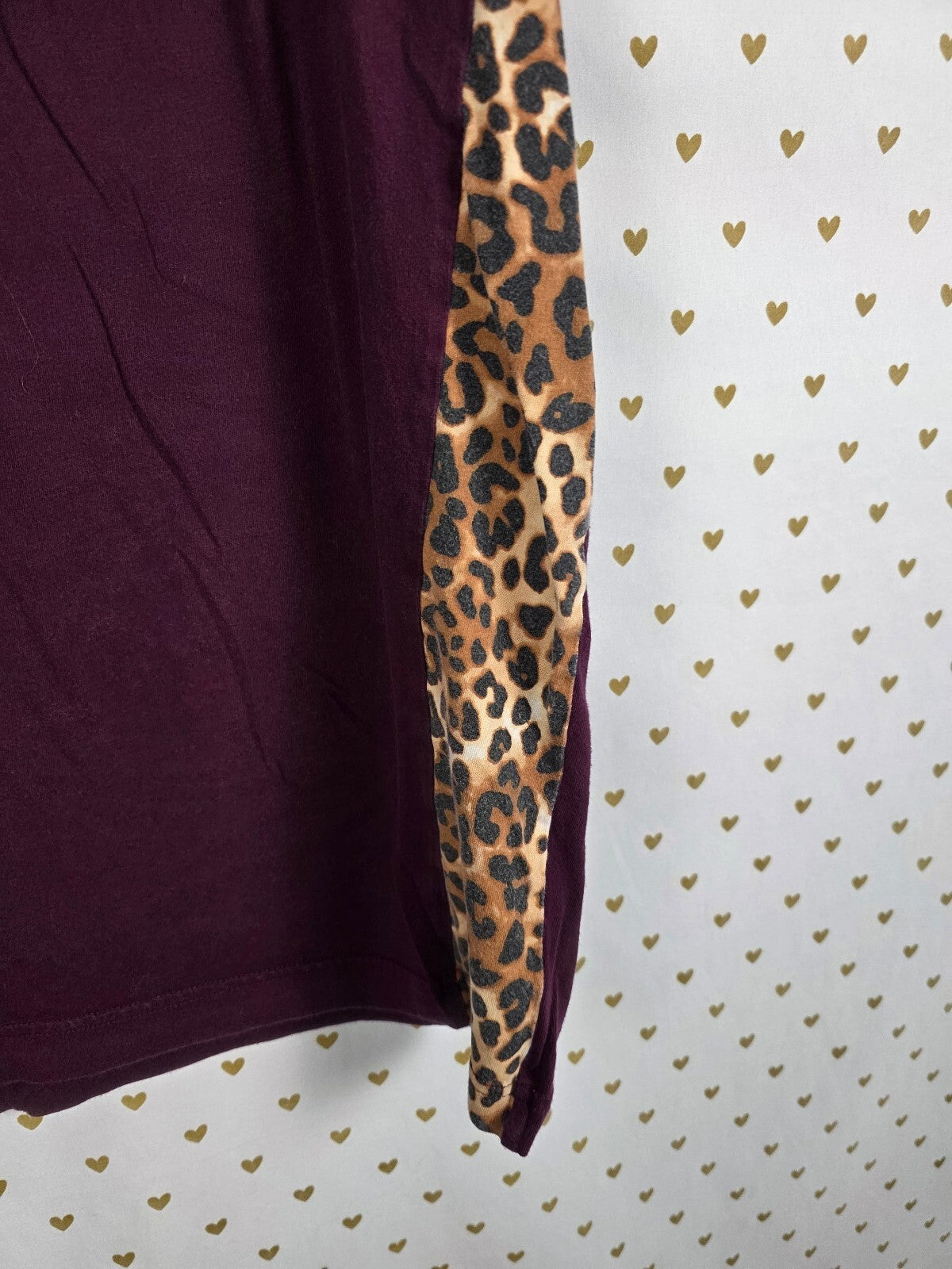 Victorias Secret PINK Leopard Cheetah Logo Tee shirt LARGE