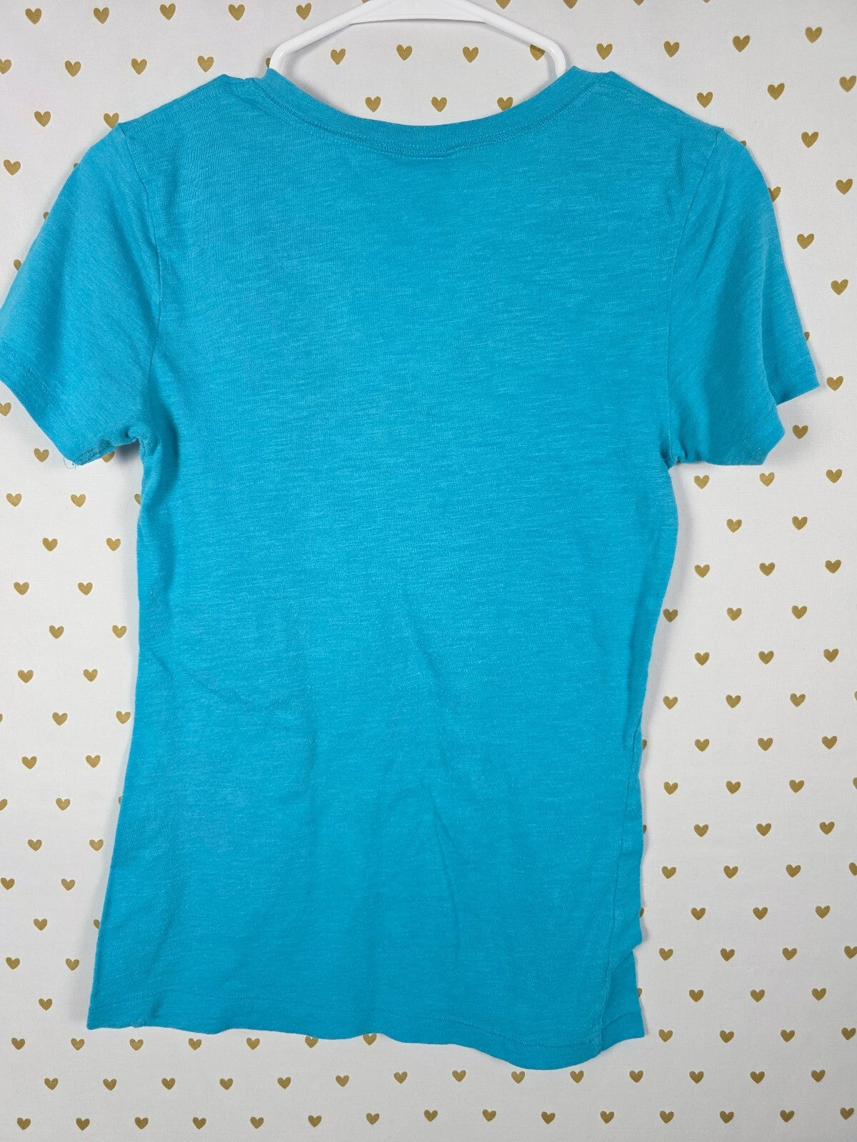 Victorias Secret PINK Vintage BLING V neck Gold Glitter Tee shirt y2k XS