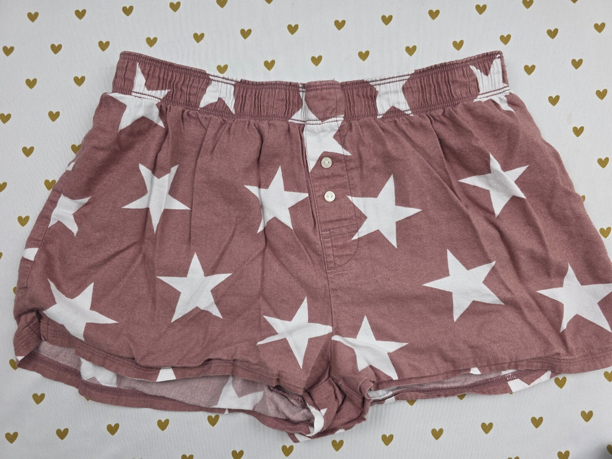 Victorias Secret PINK Stars Small  Sleep Shorts Boxers Pajama Bottoms