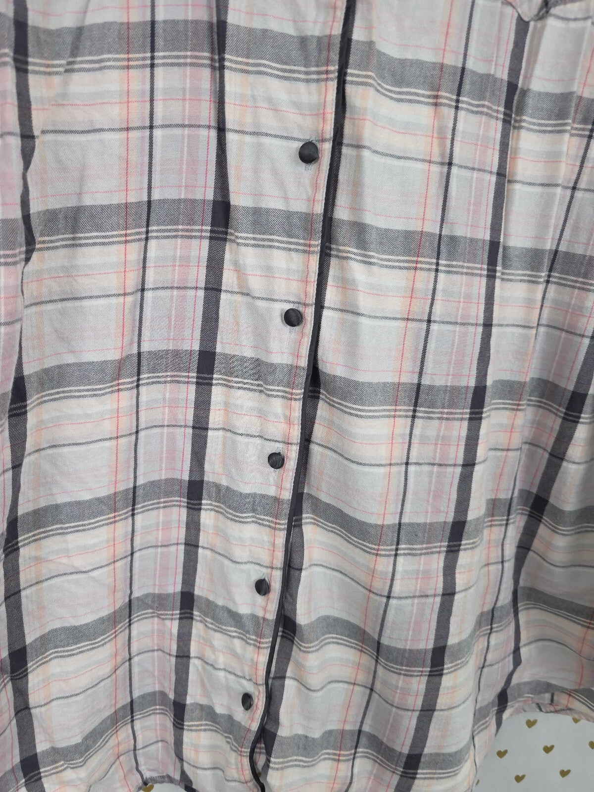 Victorias Secret Plaid Button Front Sleep Shirt Dress Nightgown Large