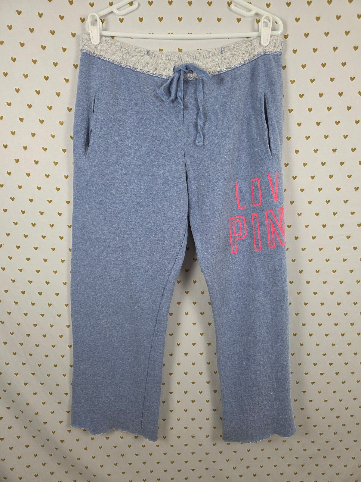 Victorias Secret PINK Diaper Butt Boyfriend Sweats Logo Sweatpants Medium