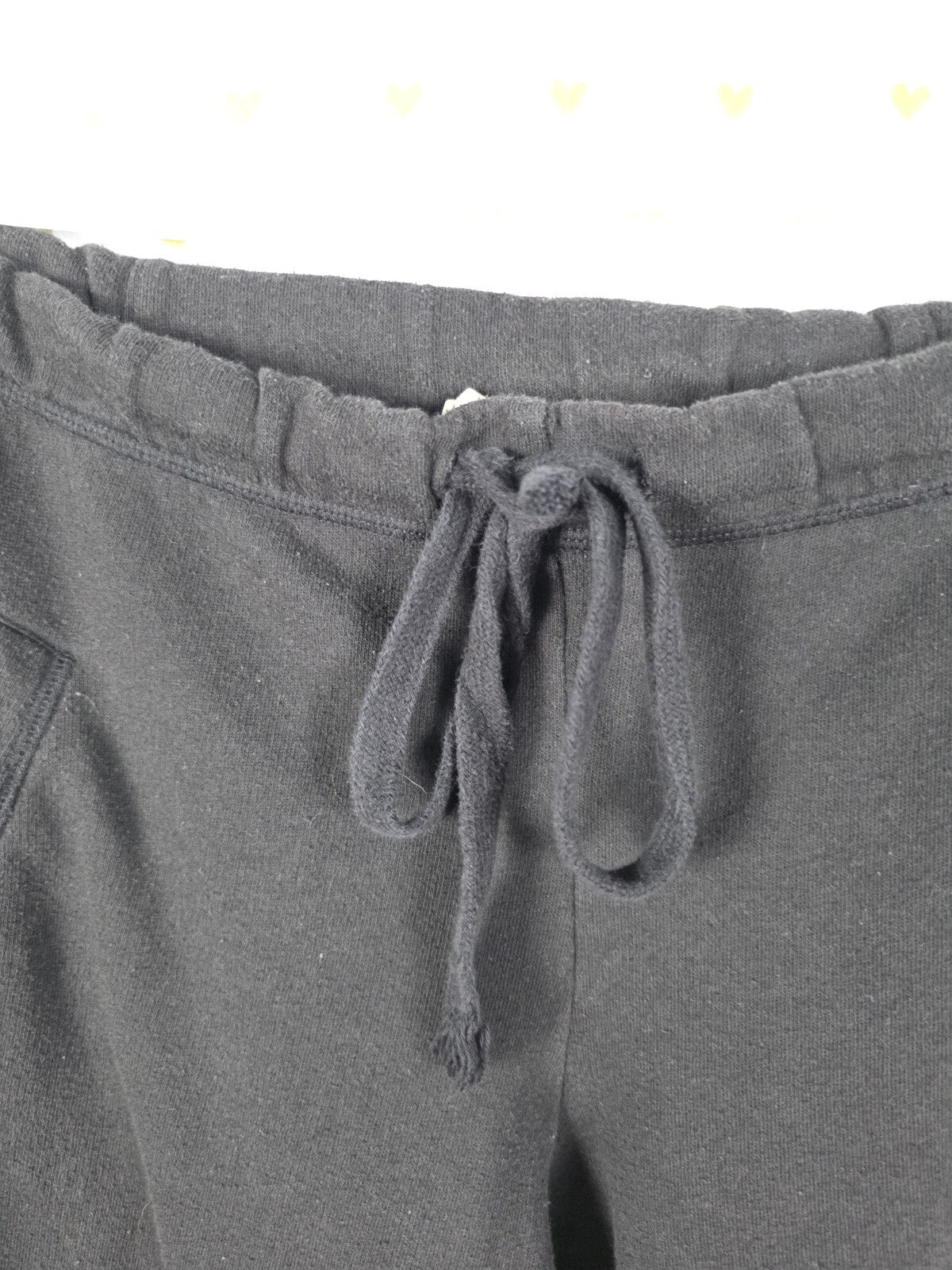 Victorias Secret PINK Boyfriend Diaper Butt Logo Raw Hem Sweatpants SMALL
