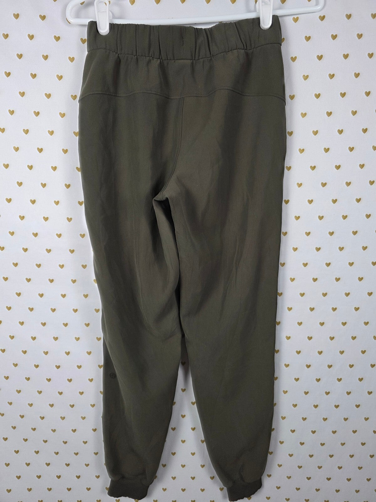 Lululemon Women's Olive Green High Rise Stretch Jogger Pants Size 2