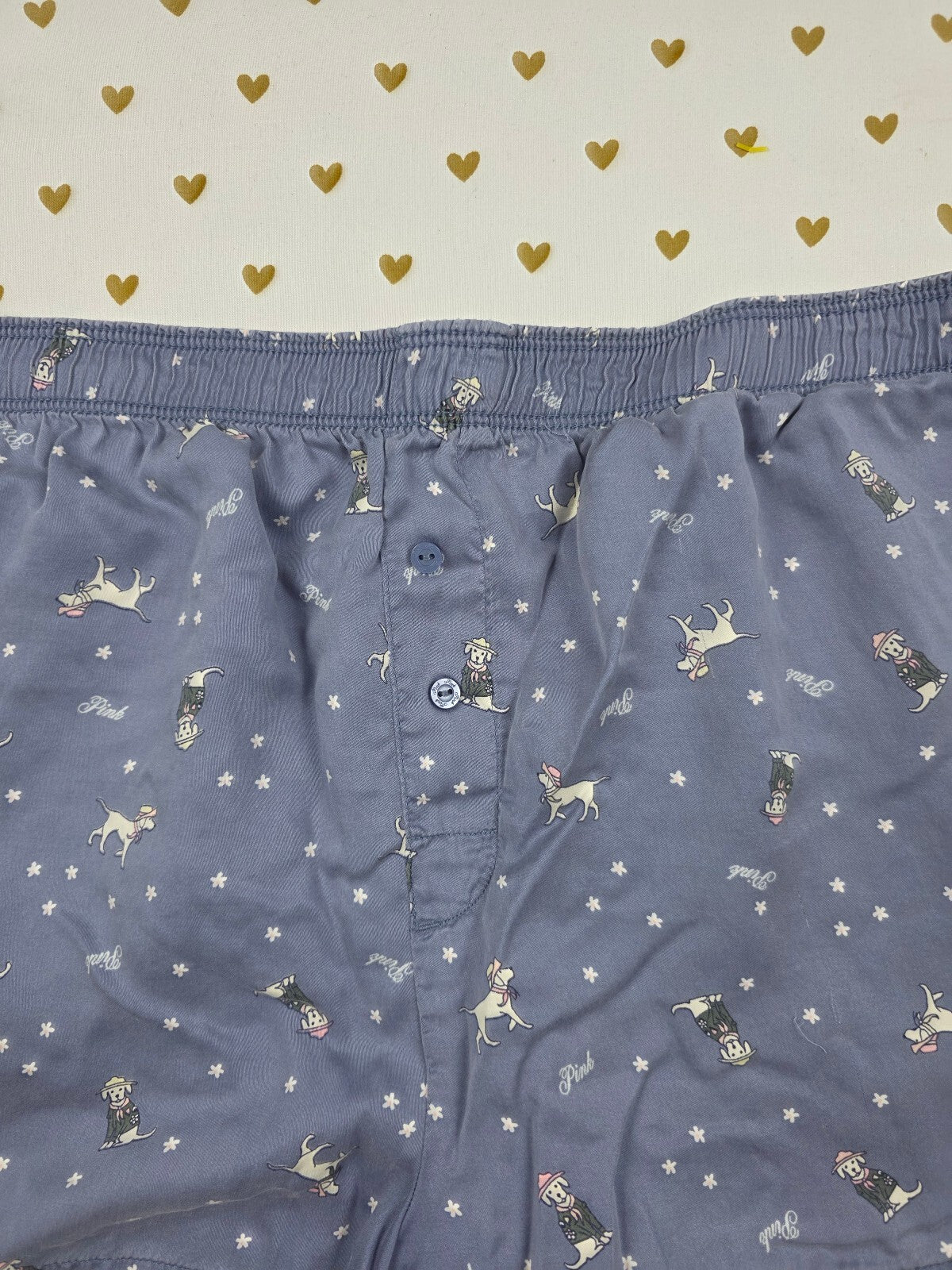 Victorias Secret PINK Medium Winter Dogs Sleep Shorts Boxers Pajama Bottoms