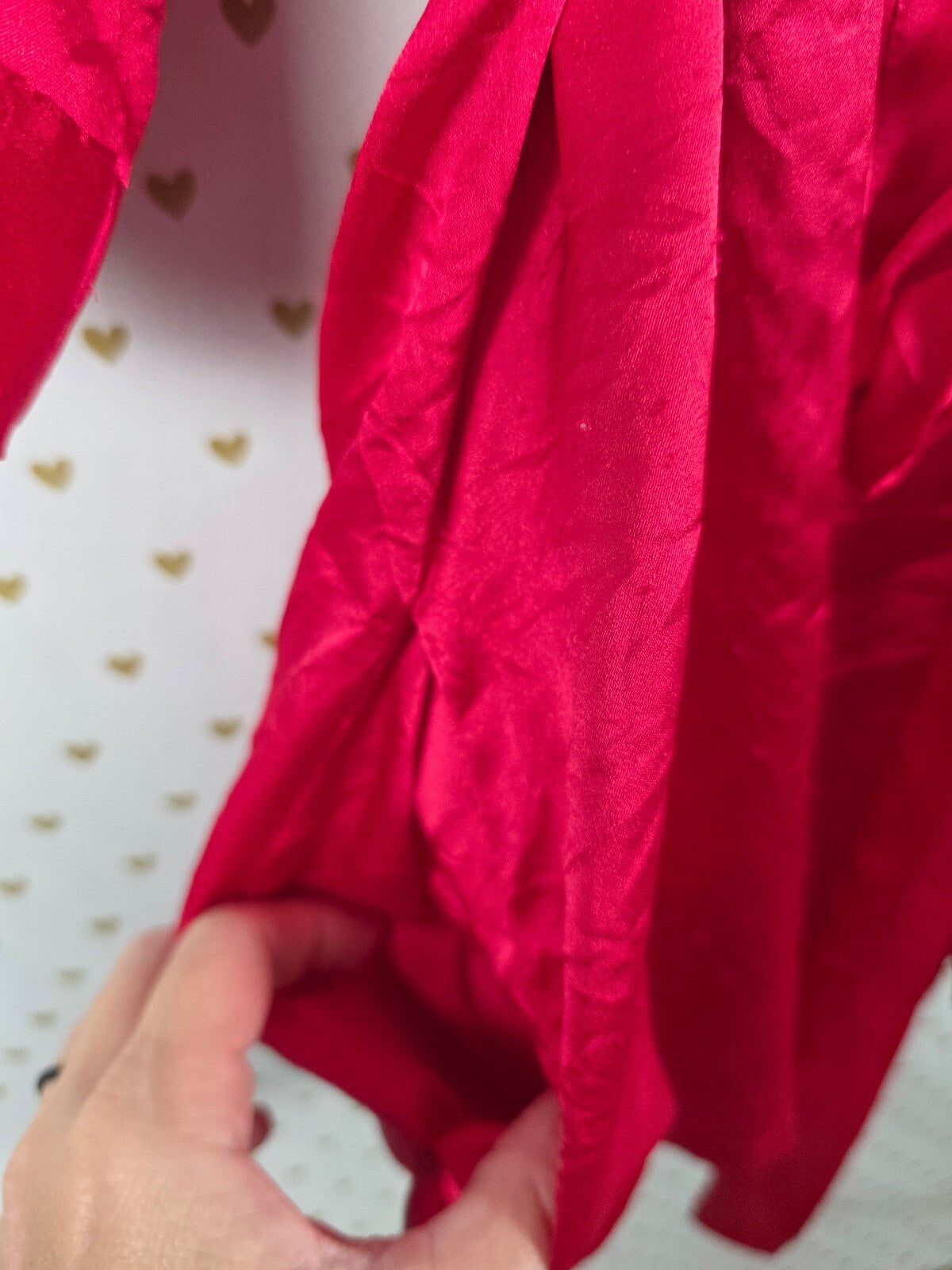 Victorias Secret Satin Silky Robe Red Silky Lounge Kimono Medium Large Pockets