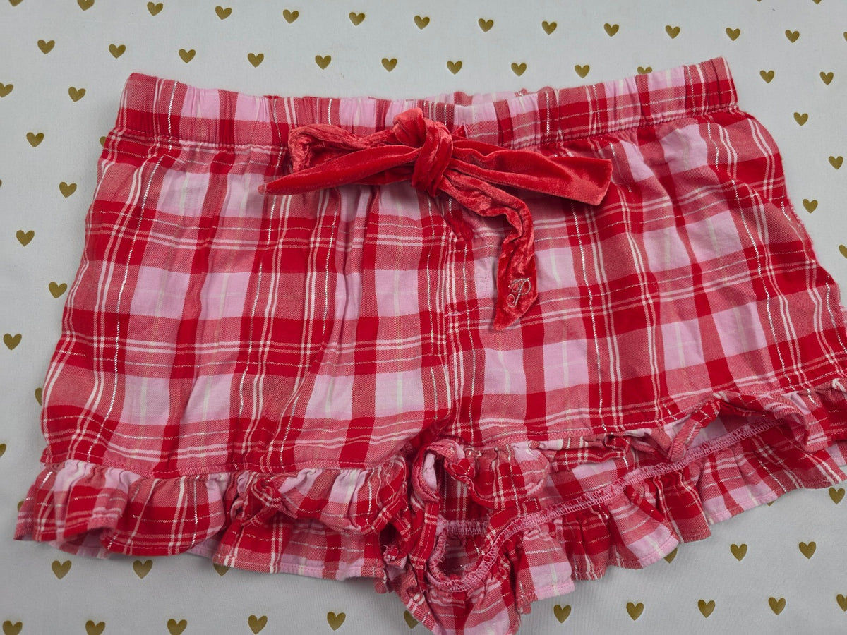 Victorias Secret PINK Medium Plaid Sleep Shorts Boxers Pajama Bottoms