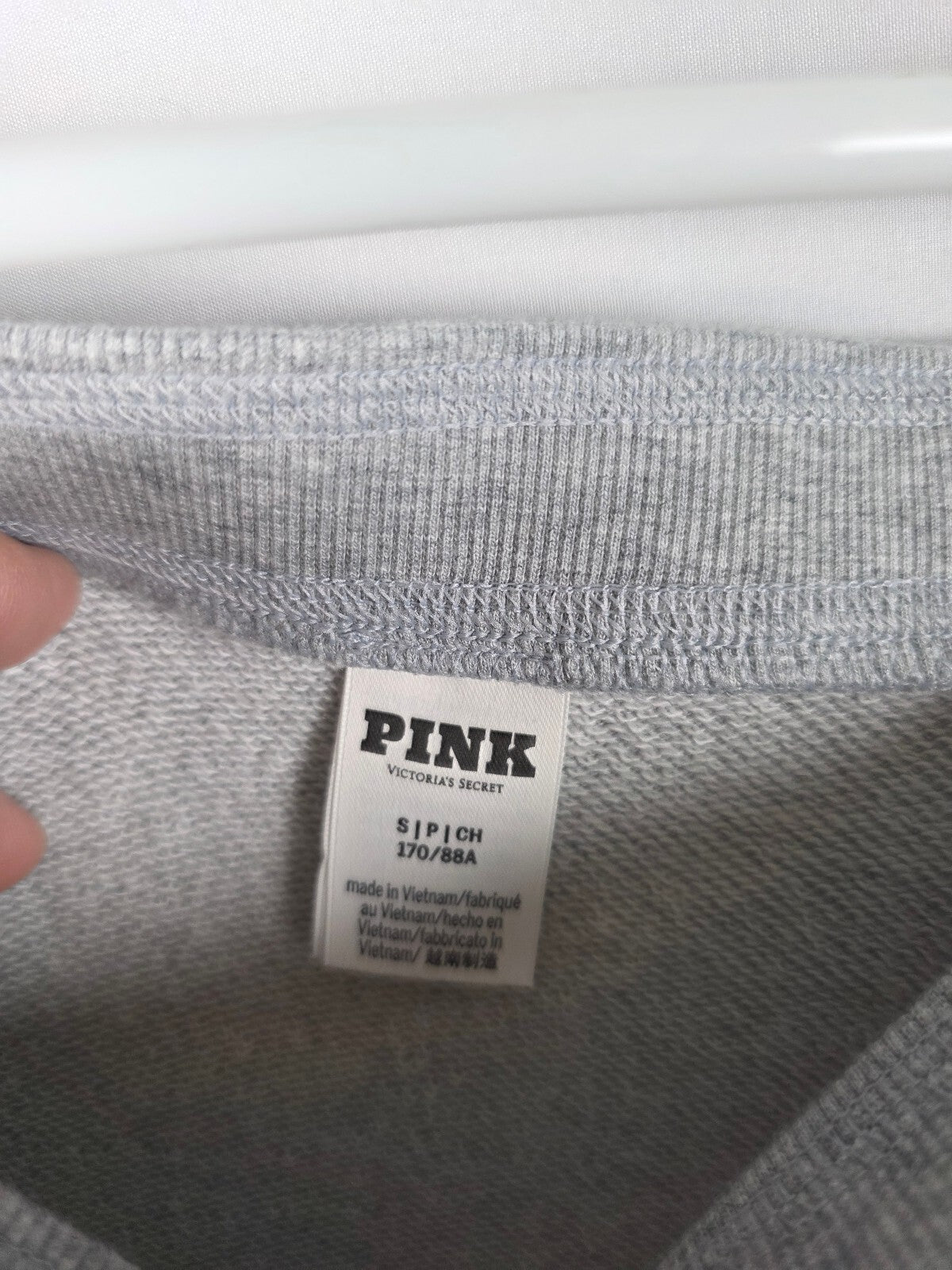 PINK Victoria’s Secret Gray Strapless Ruffle Terry Mini Dress Small Dog