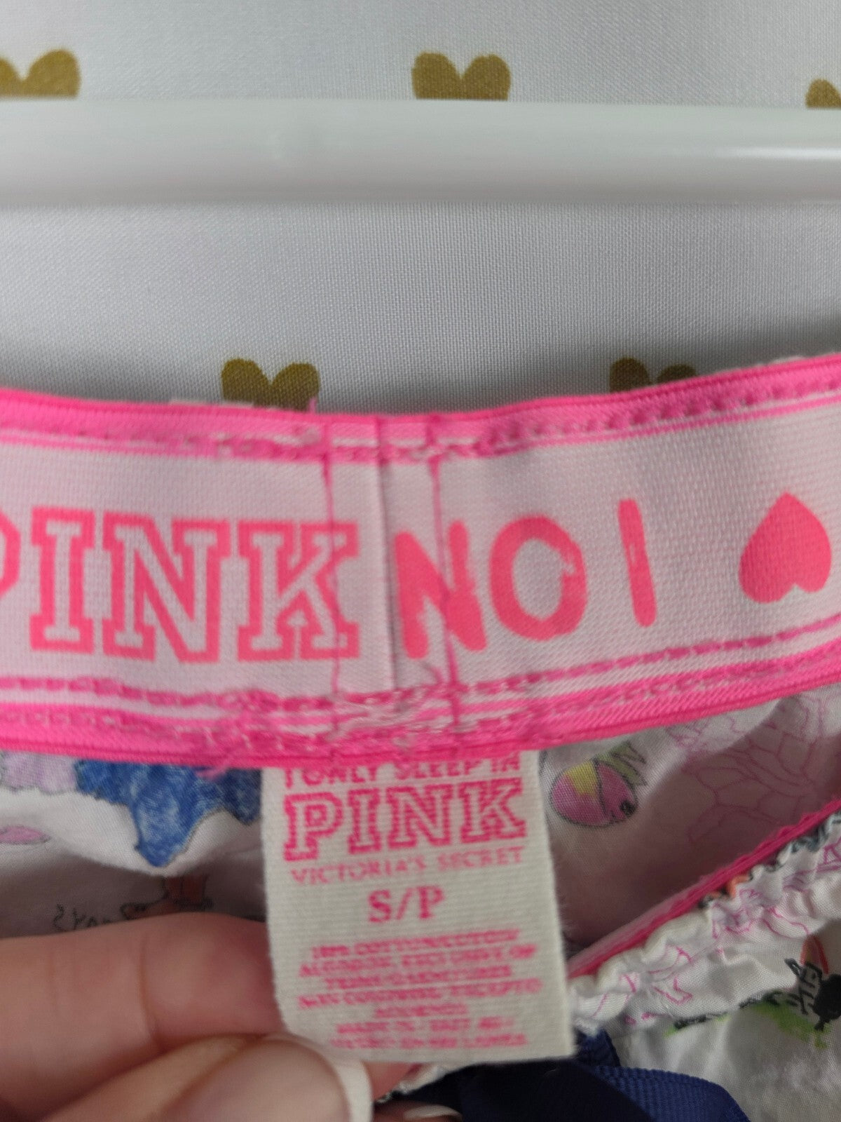 Victoria’s Secret PINK Love PINK USA Map Travel Pajama Pants S HTF