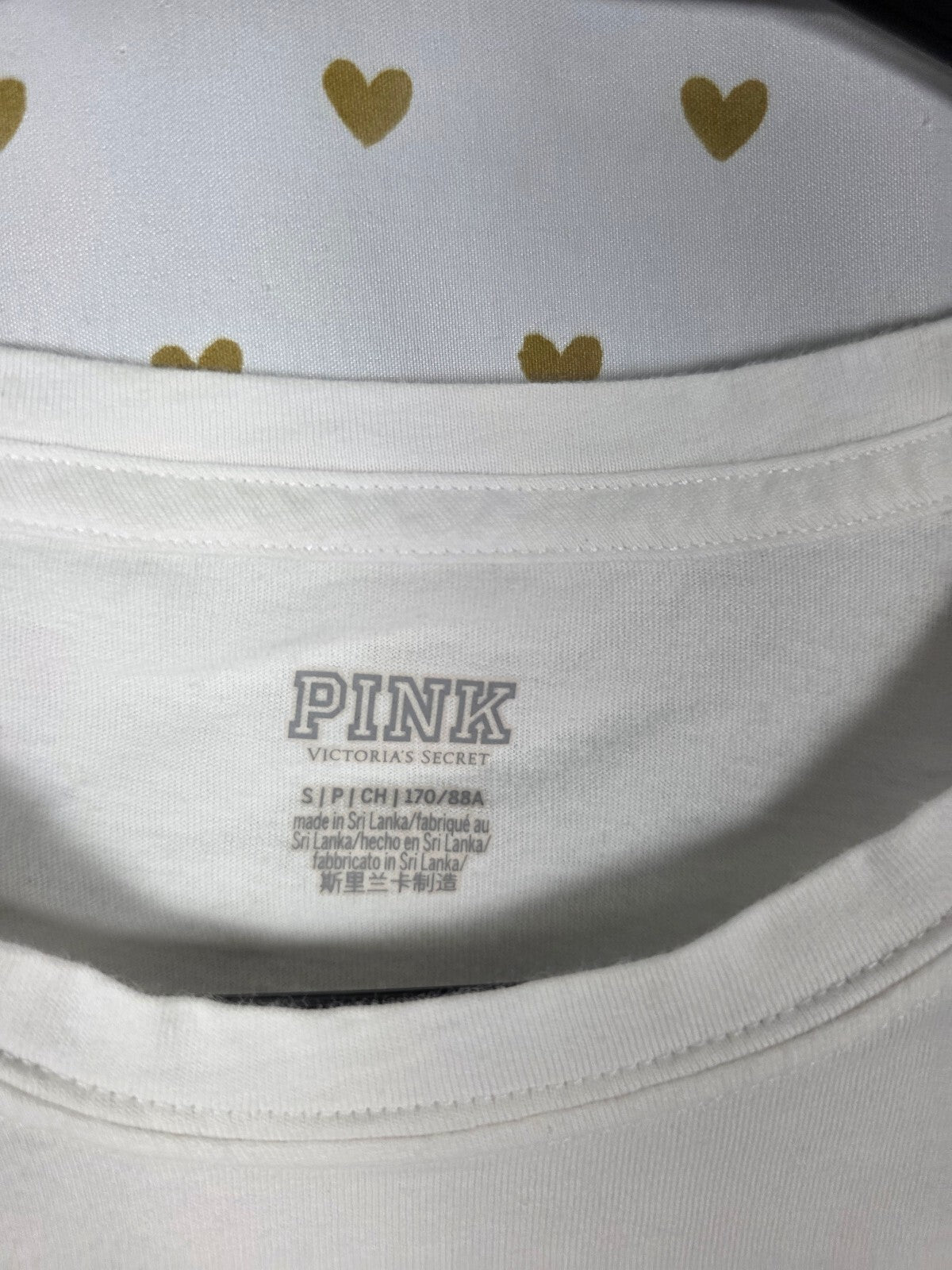 Victorias Secret PINK Gradient Campus Logo Green Tee Shirt SMALL