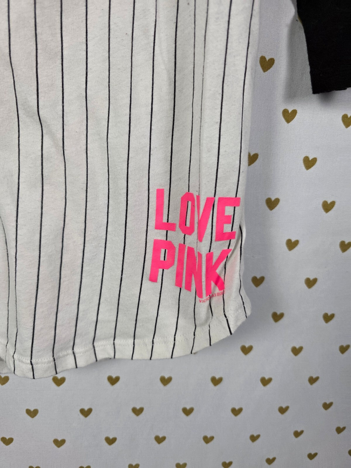 Victoria's Secret PINK Chicago White Sox 5th & Ocean Sequin Baseball Tee L