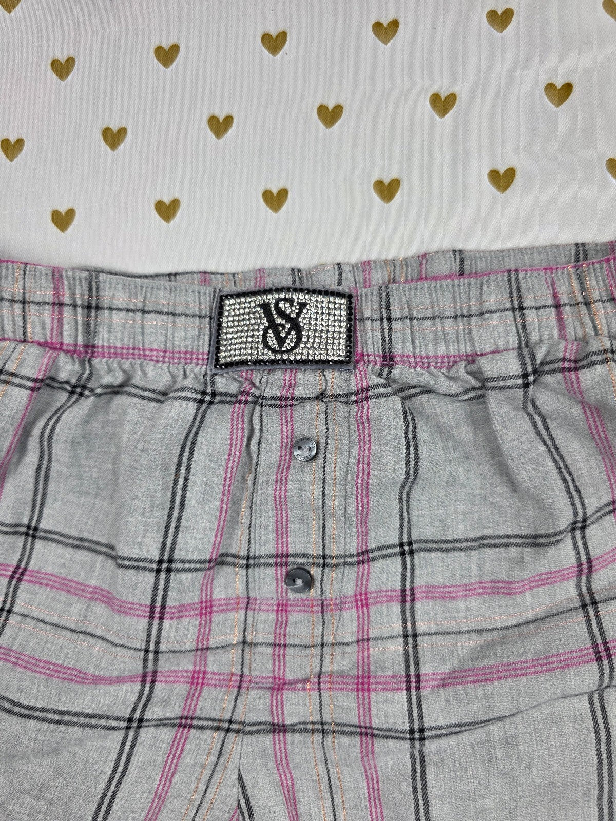 Victorias Secret  Bling Logo Sleep Shorts Boxers Pajama Bottoms XS
