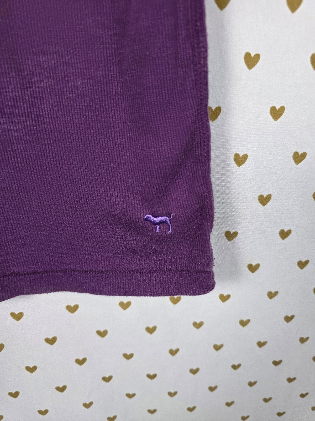 Victorias Secret PINK Vintage Purple Ribbed Y2k Tank Top Medium
