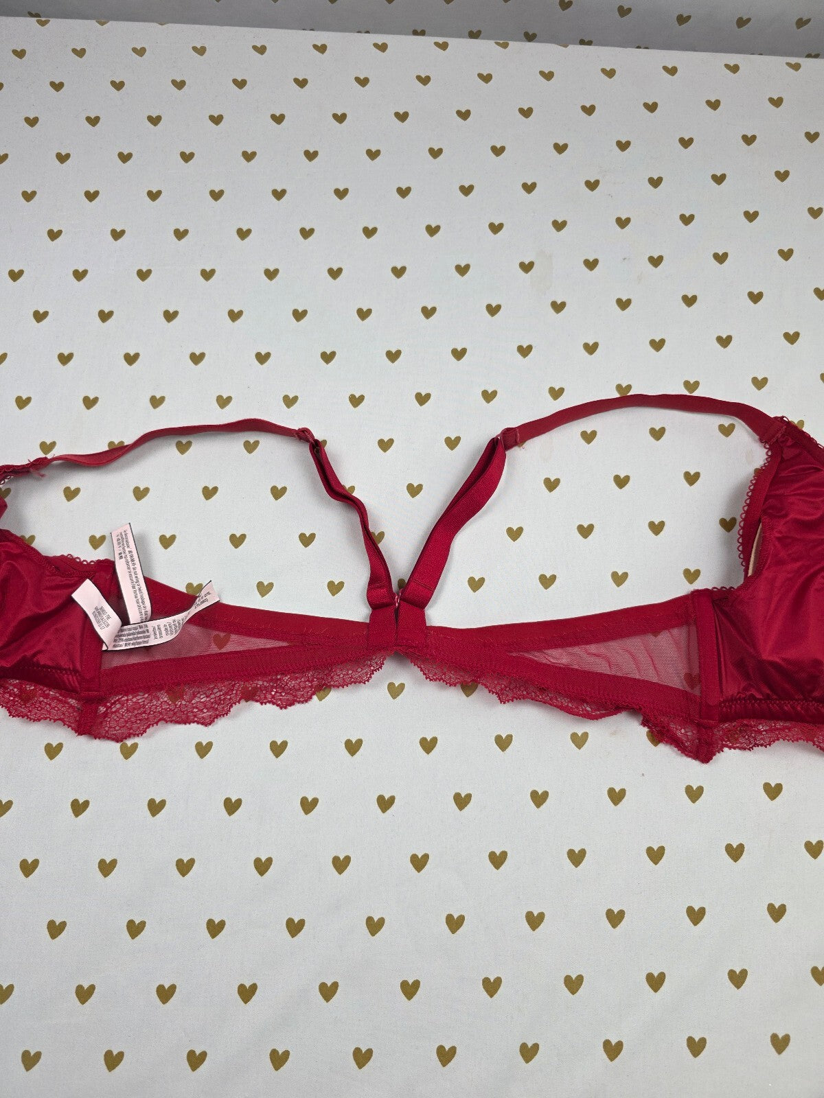 Victorias Secret Red Medium Sexy Bralette Bra Top Tank