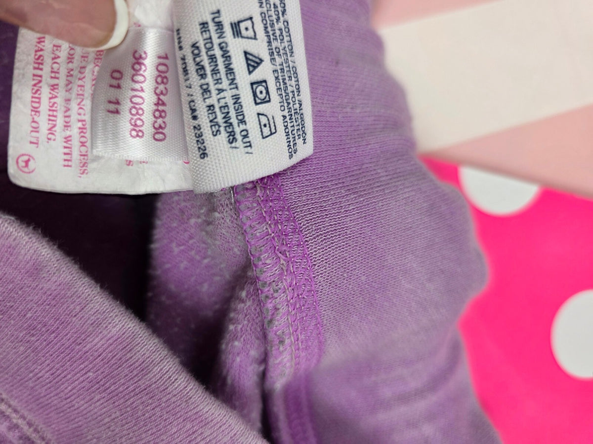Victorias Secret PINK Vintage Purple Logo Sweat Shorts Booty Medium