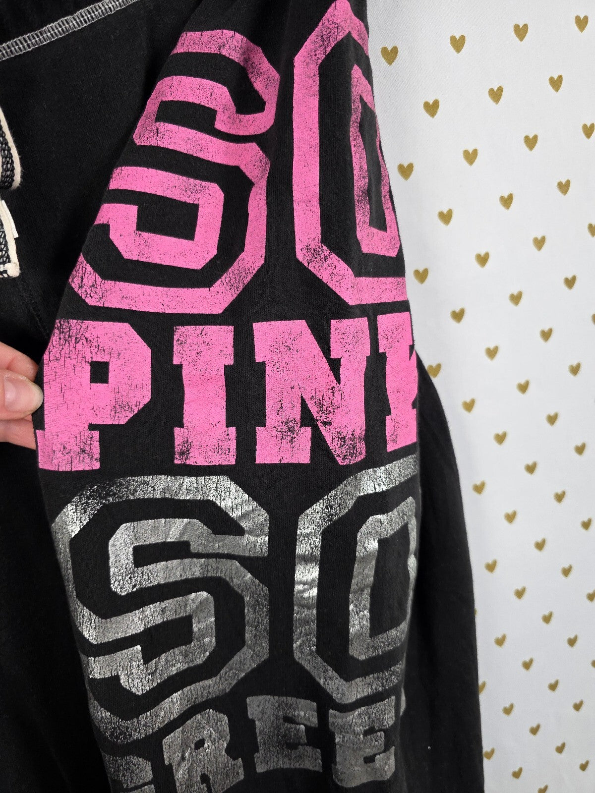 Victorias Secret SO PINK SO GREEN Sweats Sweatpants Y2k Vintage LARGE