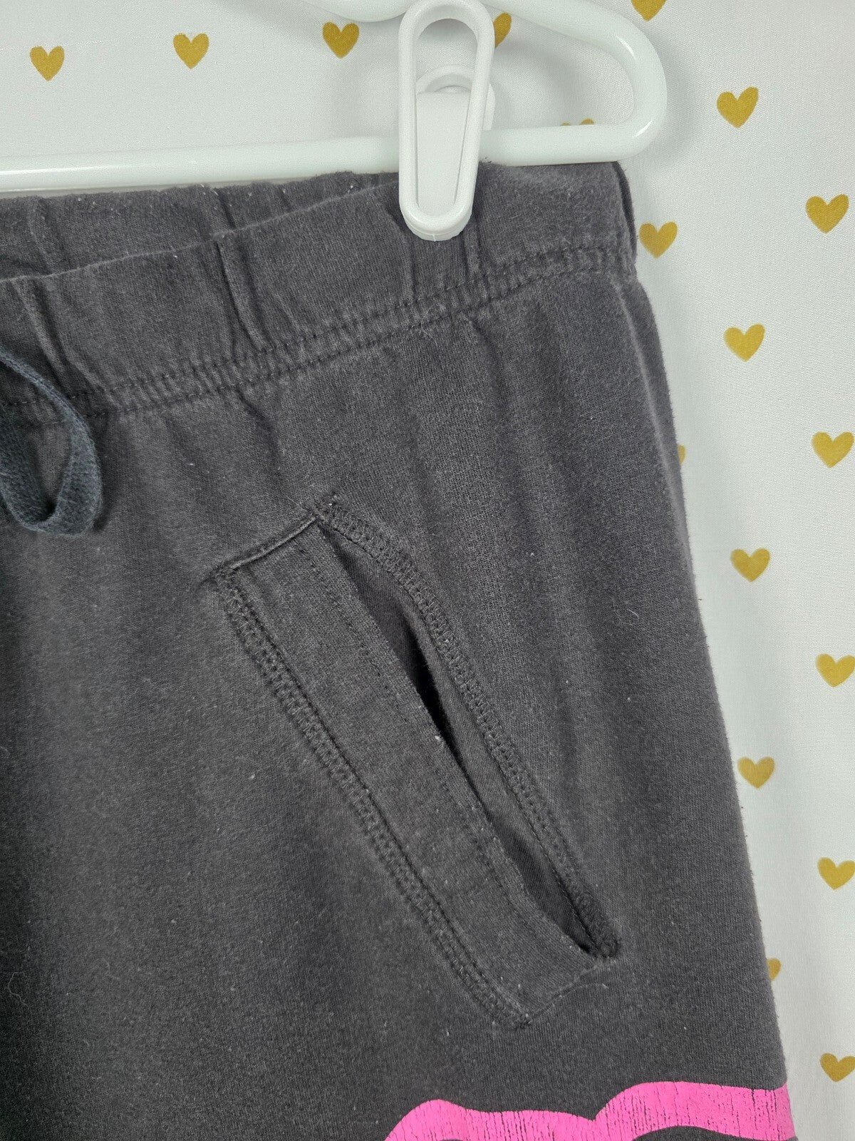 Victorias Secret PINK Vintage Diaper Butt Boyfriend Sweats Y2k PEACE HEART SMALL