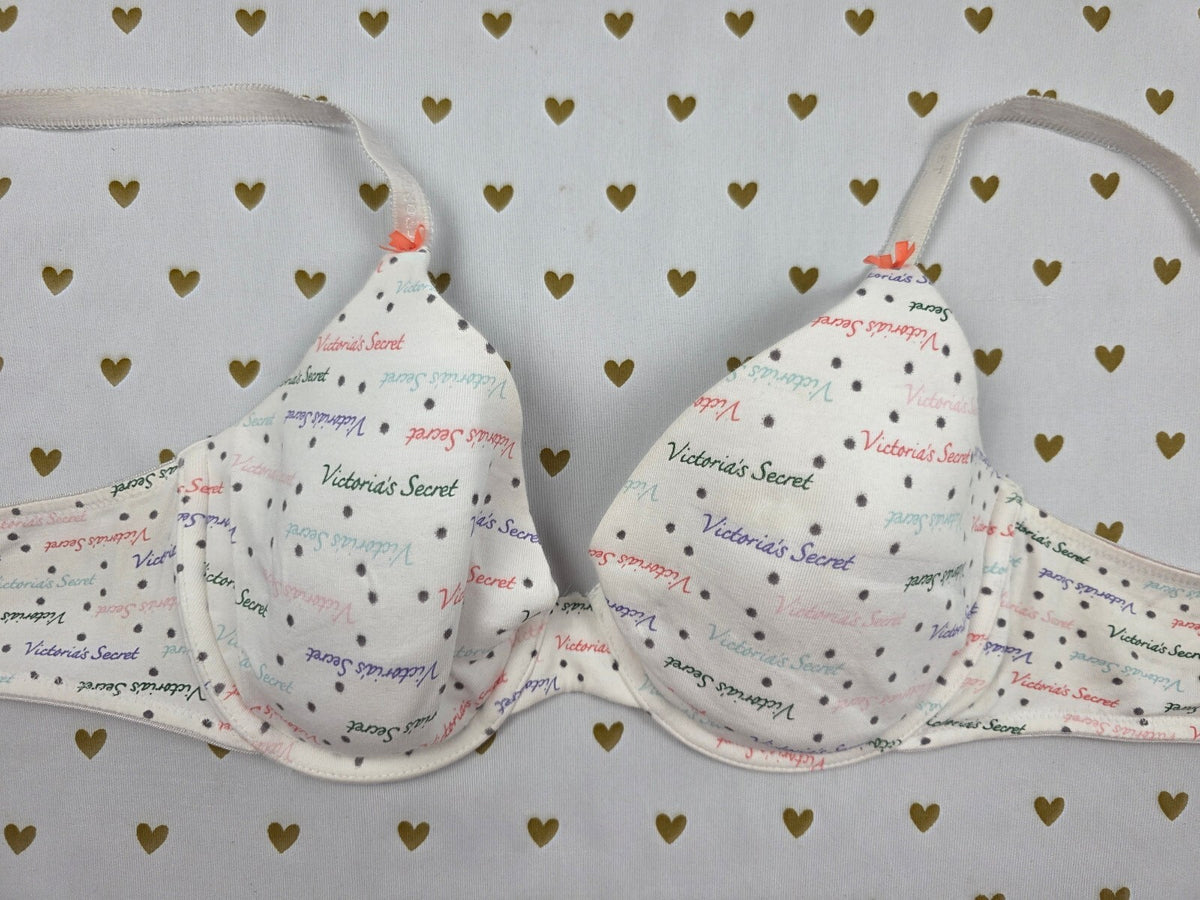 Victorias Secret Cotton Lined Perfect Coverage Bra 36B