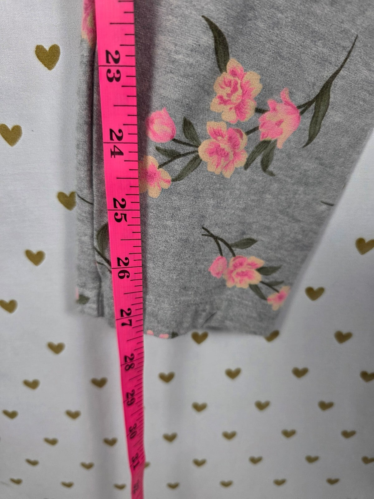 Victorias Secret PINK Yoga Floral Active Ankle Pants Leggings large
