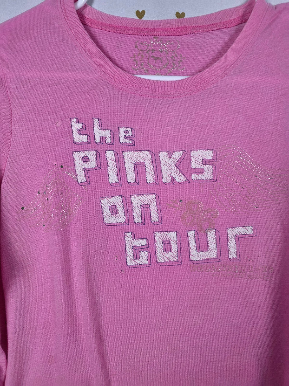 Victorias Secret PINK Vintage y2k On TOUR long Sleeve tee shirt Small