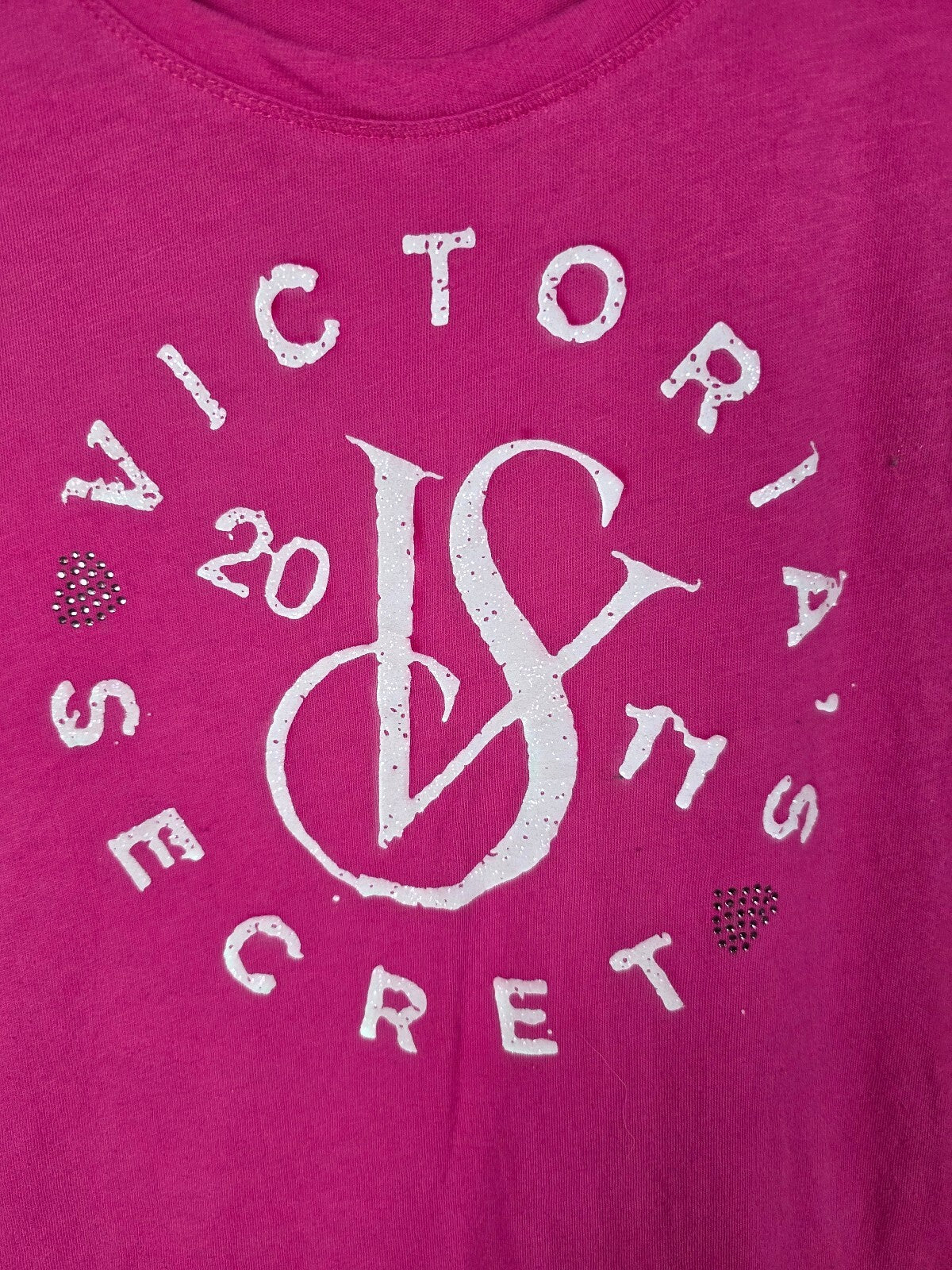 Victorias Secret Pink Logo Nightgown Vintage Cotton sleep Dress Shirt Pajama Med