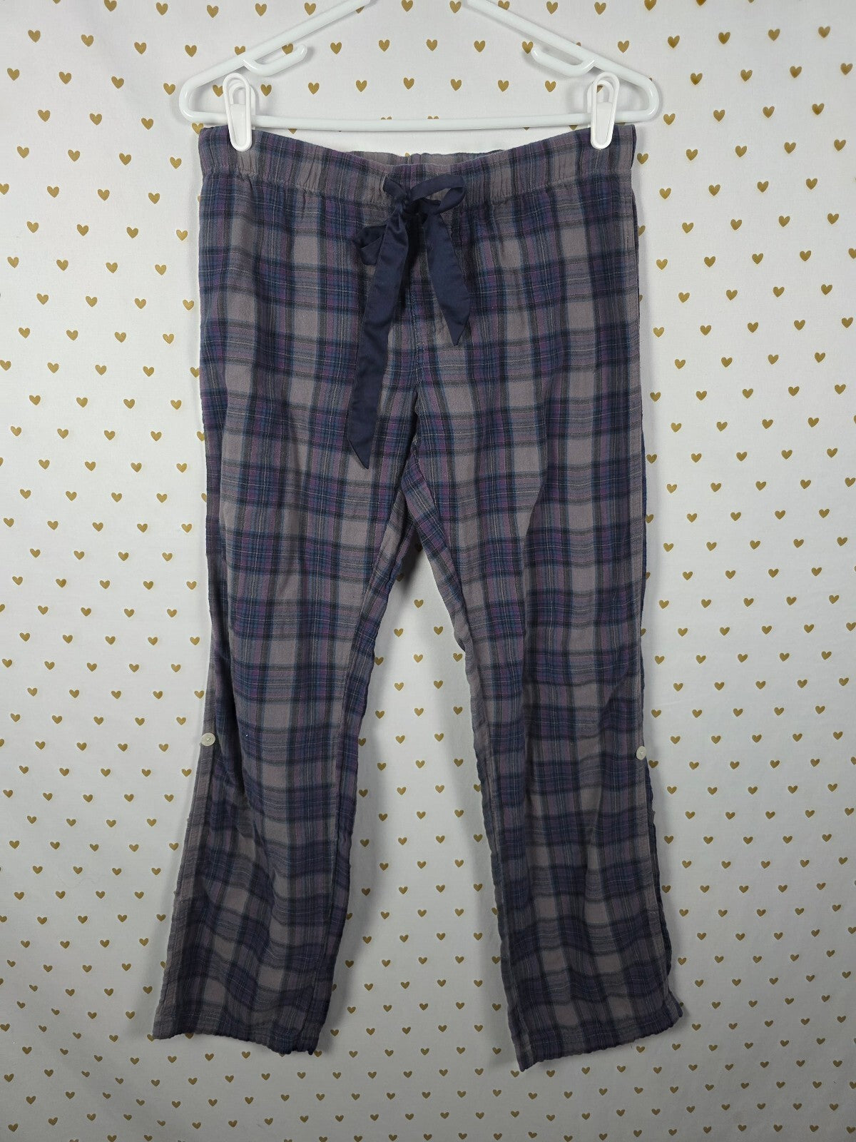 Victorias Secret Vintage PINK Plaid YES PLEASE Sleep Pants Pajama PJ Bottoms
