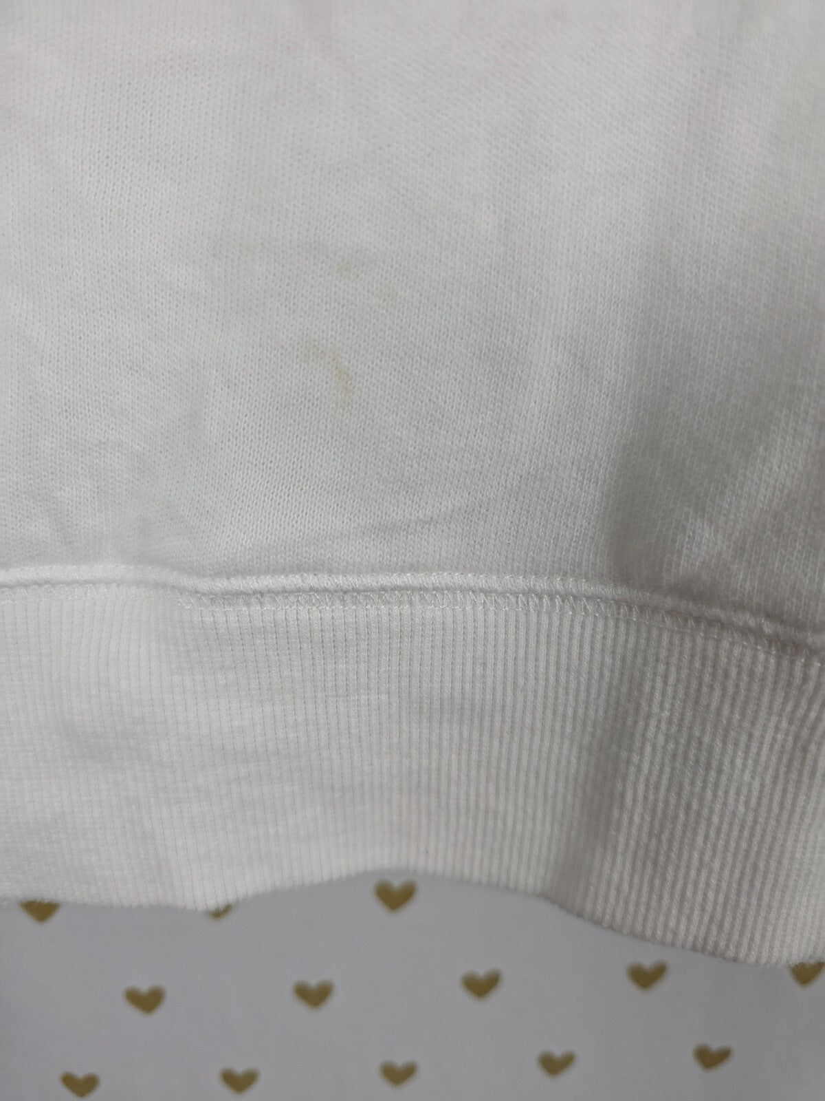 Victorias Secret LOVE White Super Soft Crew Sweater Long sleeve Medium