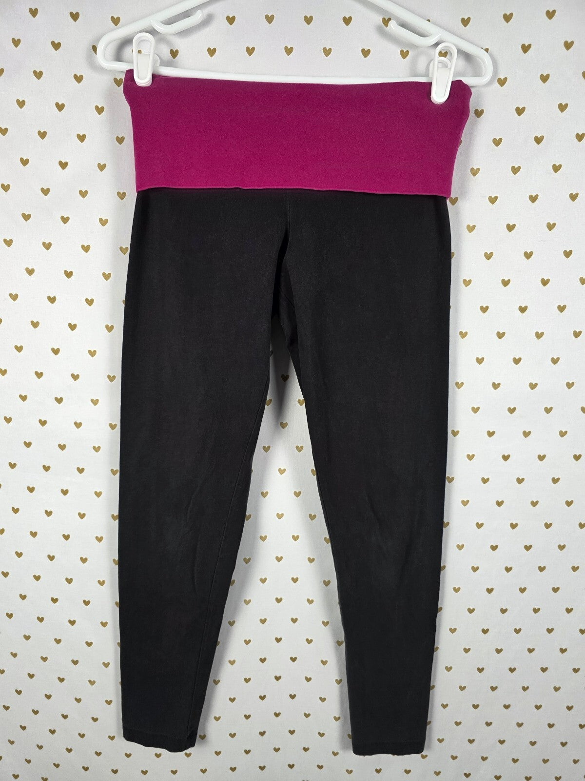 Victorias Secret PINK Vintage BLING Sequined Foldover Yoga Pants Skinny SMALL
