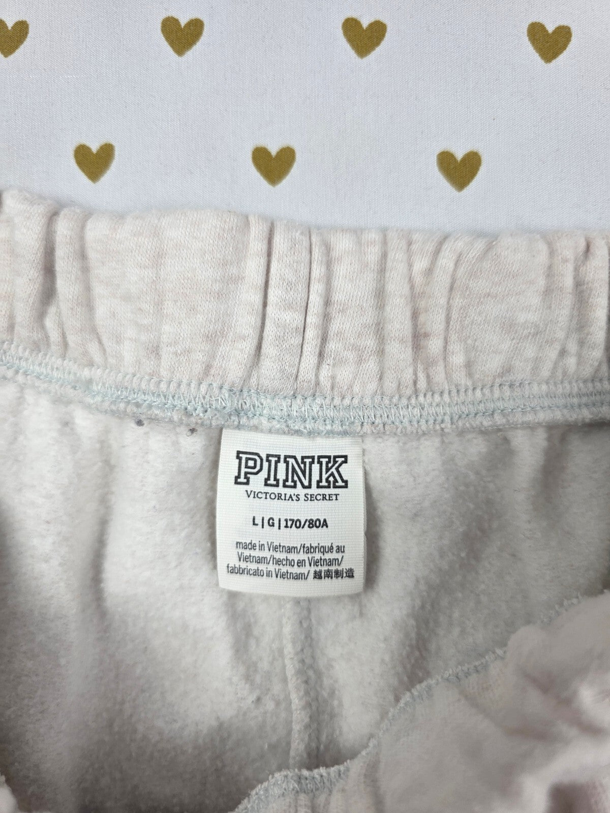 Victorias Secret PINK Logo Butt Sweat Shorts LARGE