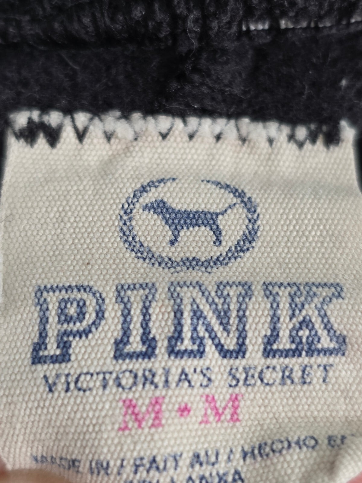 Victorias Secret PINK Vintage Y2k Logo butt Sweats Sweatpants MEDIUM