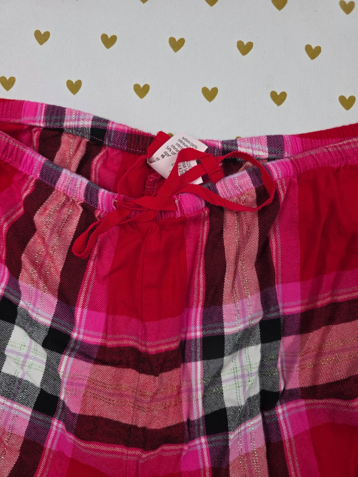 Victorias Secret Red Plaid Medium Sleep Shorts Boxers Pajama Bottoms