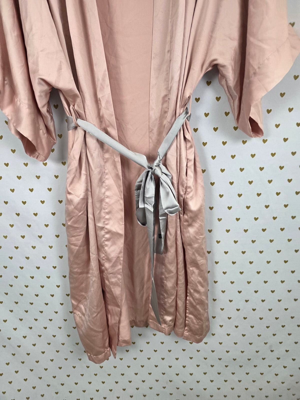 Victorias Secret Satin Silky Robe Long Satin Medium Large Lounge Kimono