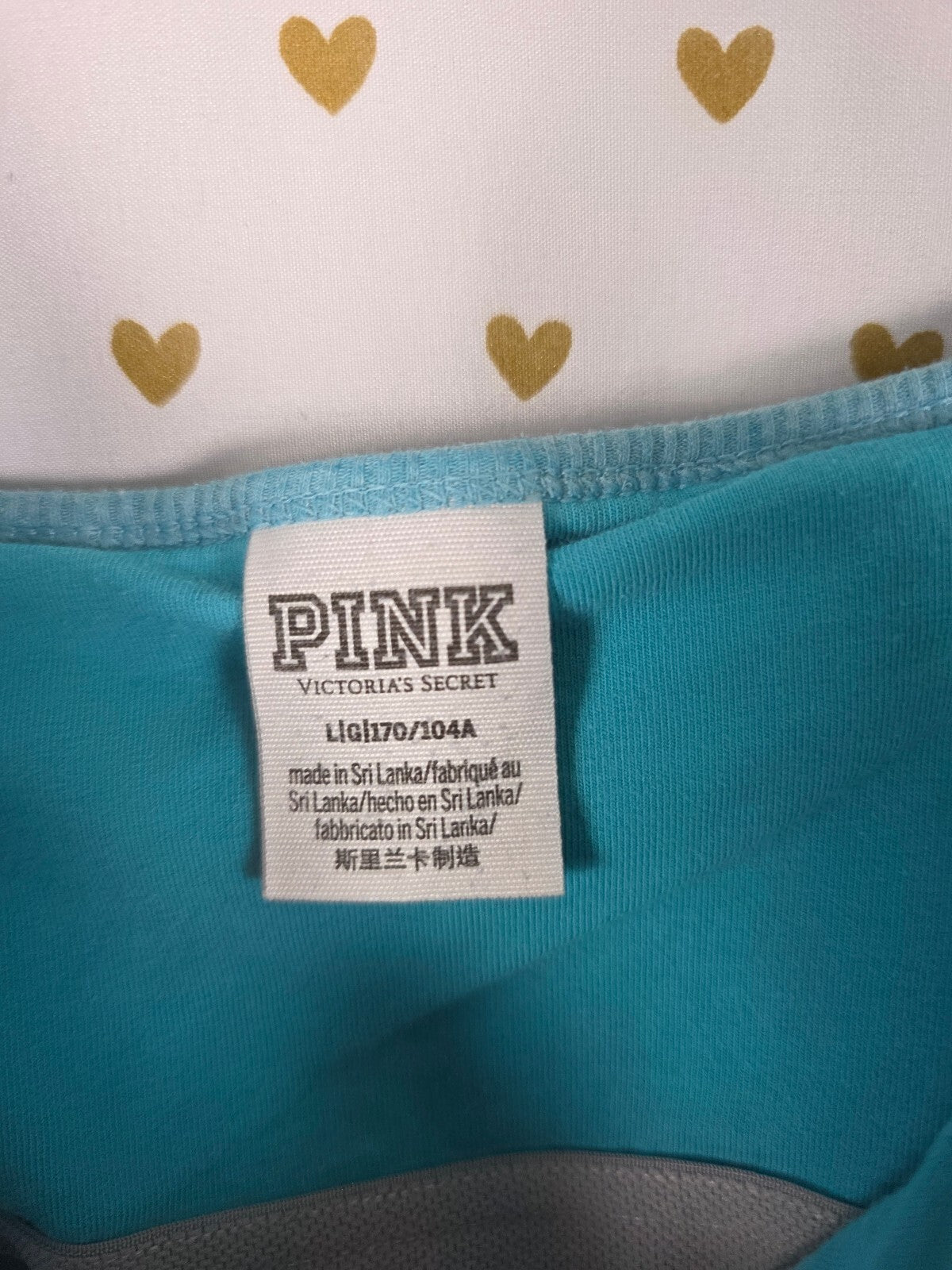 Victorias Secret PINK Vintage Ribbed Shelf Bra Tank Top LARGE