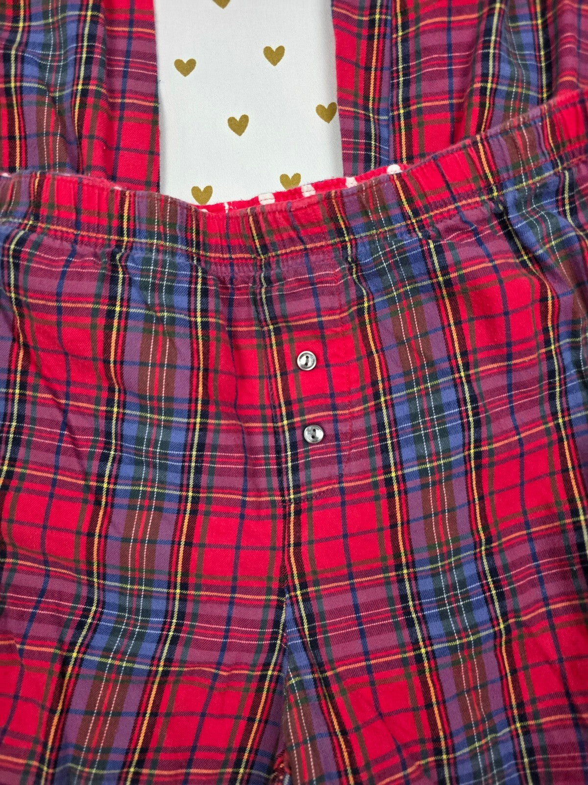 Victorias Secret Plaid Polka Dot Sleep Pants Pajama Bottoms MEDIUM