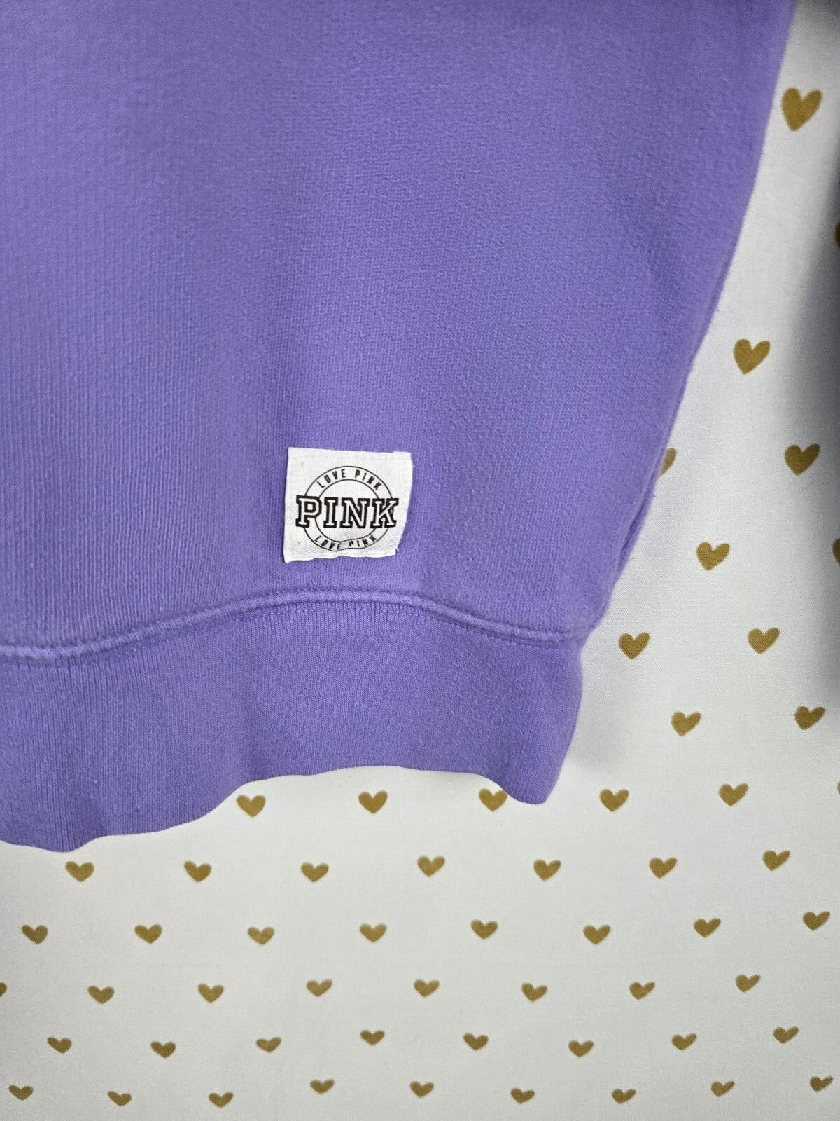 Victorias Secret Pink Logo Crew Sweater Shirt Large Oversized