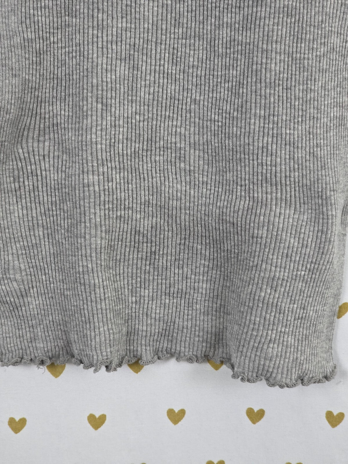 Victorias Secret Angels vintage Ruffled Grey Ribbed Tank Top Small y2k