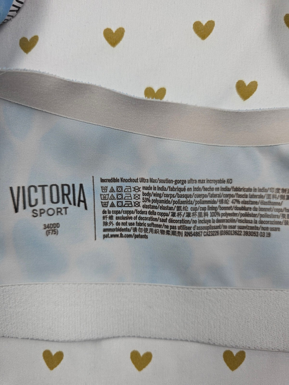 Victorias Secret Front Close SUpportive Tank Top Sports Bra 34DDD