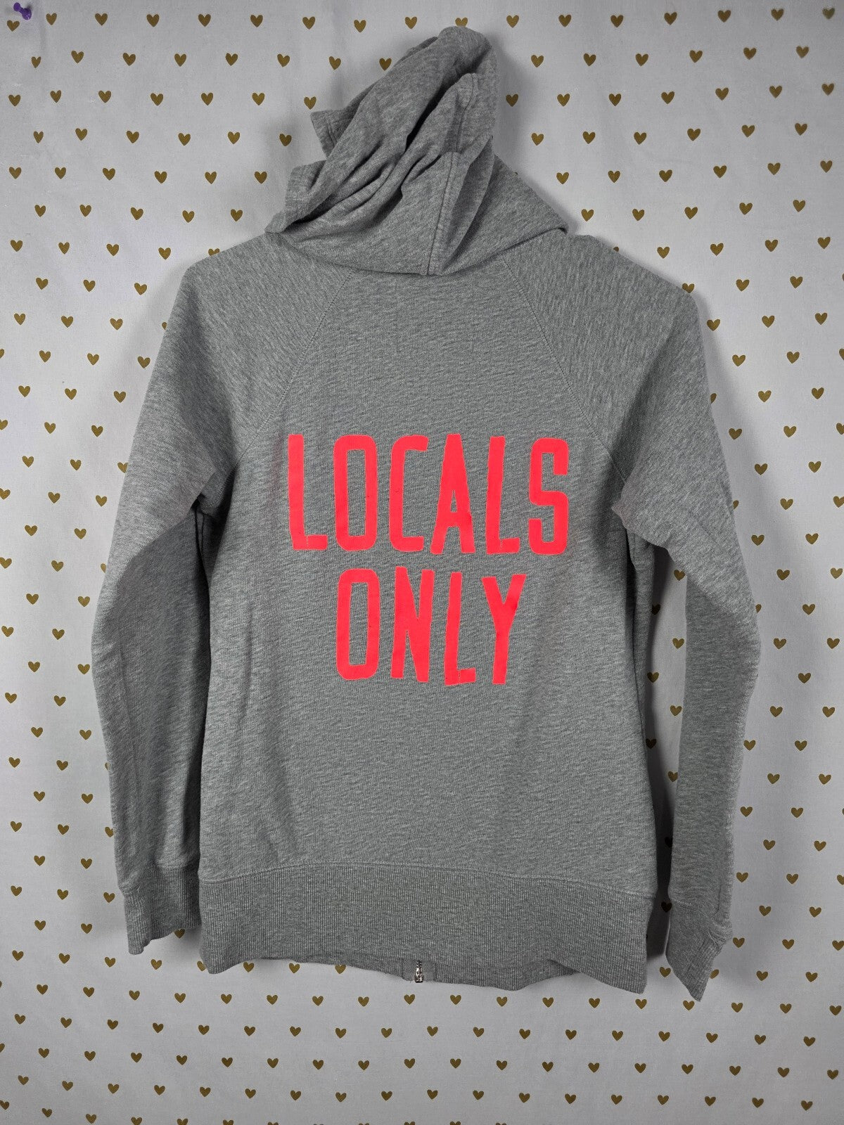 Victorias Secret ANGELS Wings Full zip Hoodie Jacket LOCALS ONLY SMALL