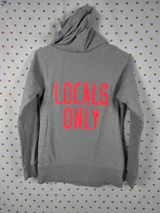 Victorias Secret ANGELS Wings Full zip Hoodie Jacket LOCALS ONLY SMALL