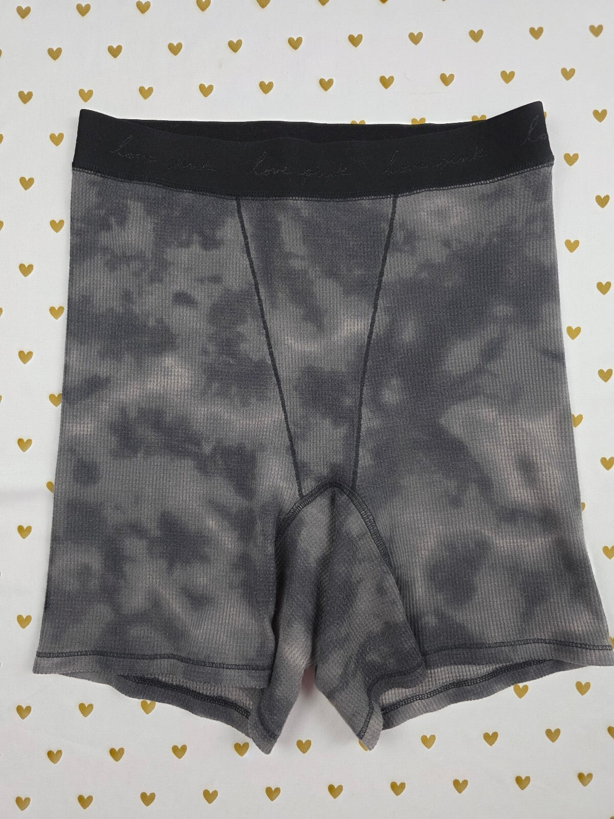 Victorias Secret PINK Tye Dye Thermal MED Sleep Shorts Boxers Pajama Bottoms