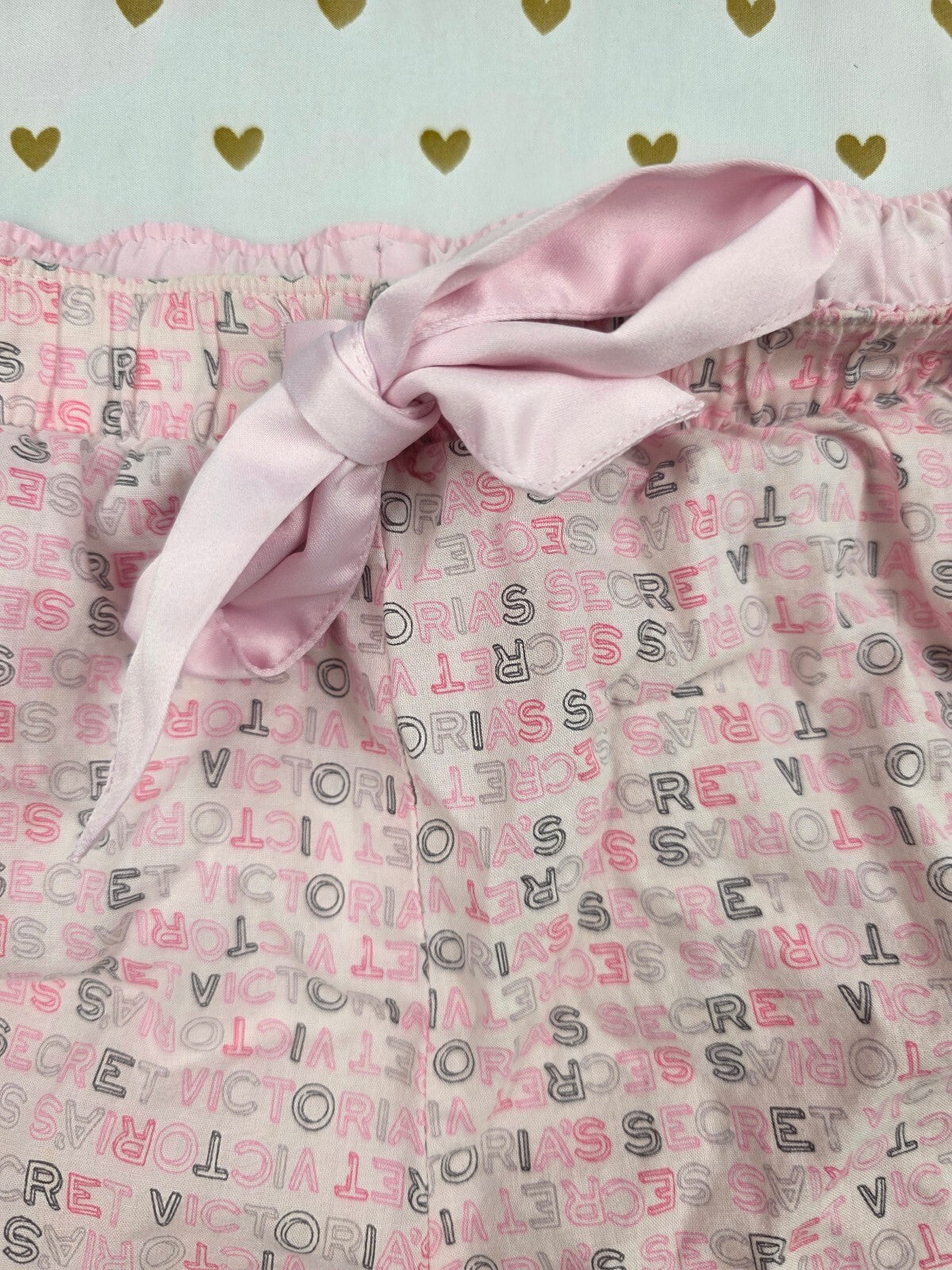 Victorias Secret Logo Large Sleep Shorts Boxers Pajama Bottoms