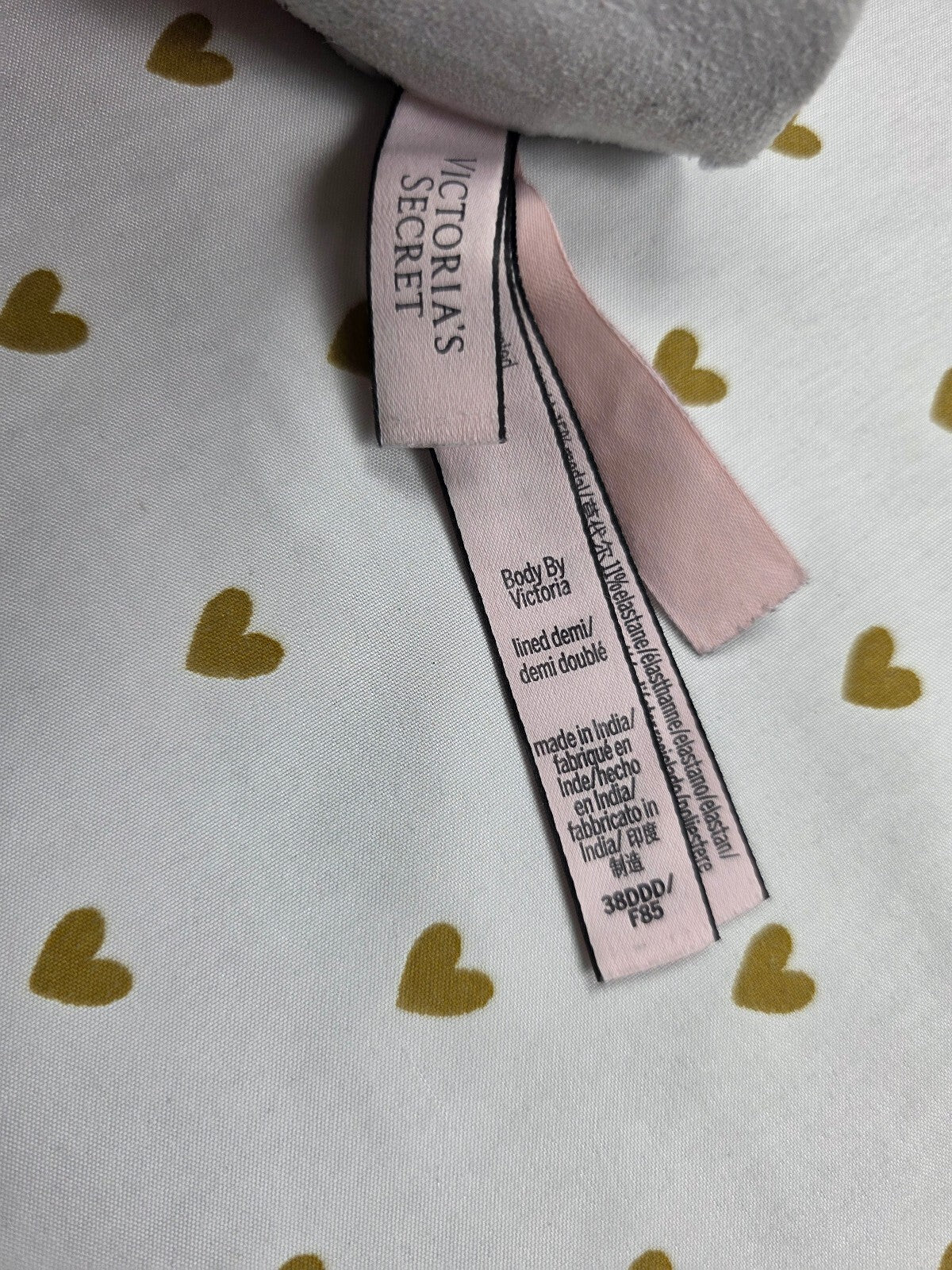 Victoria's Secret Body By victoria Lined Demi Balconette Bra 38DDD 38F