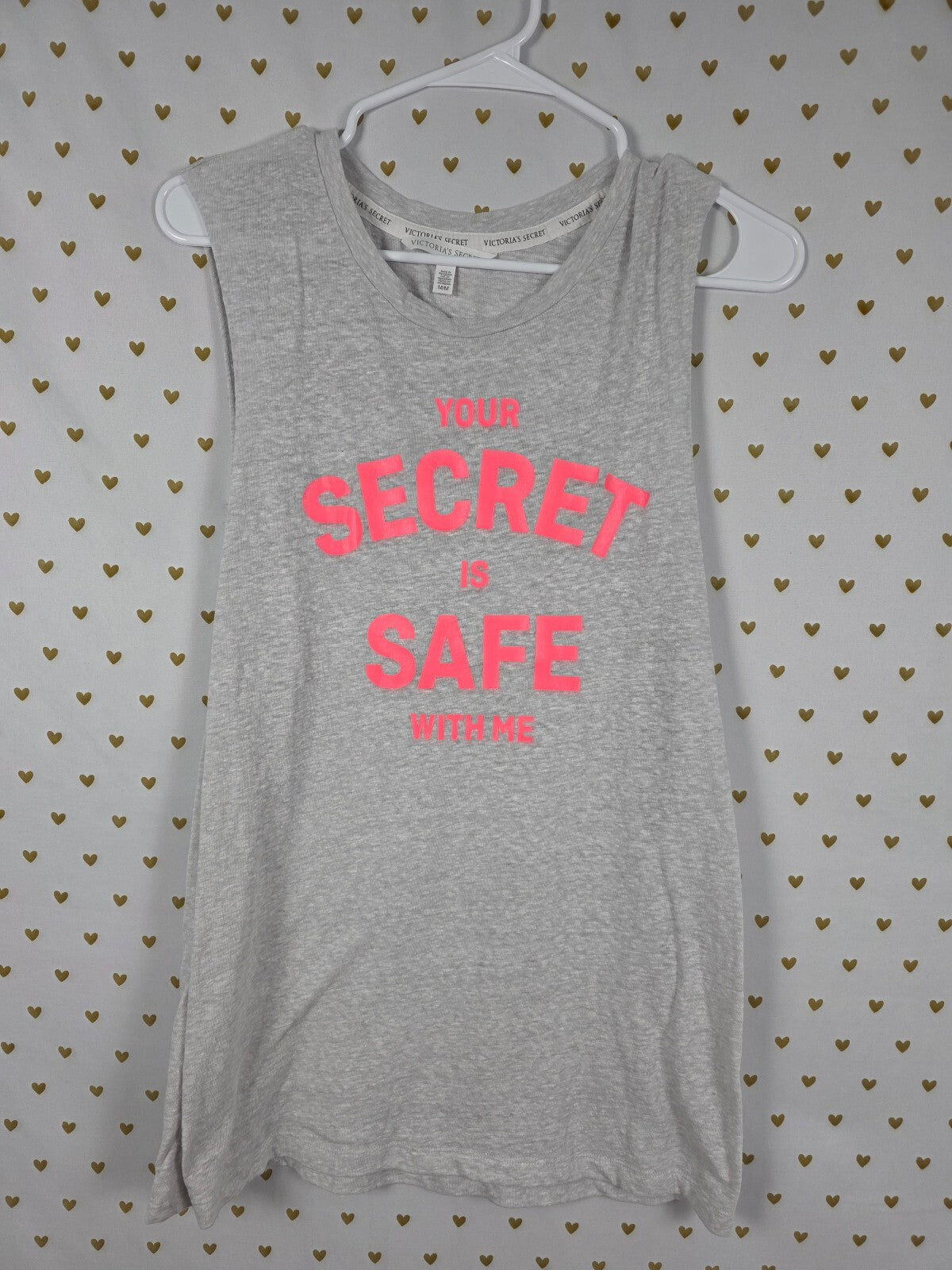 Victorias Secret YOUR SECRET IS SAFE WITH ME Medium Tank Top Shirt