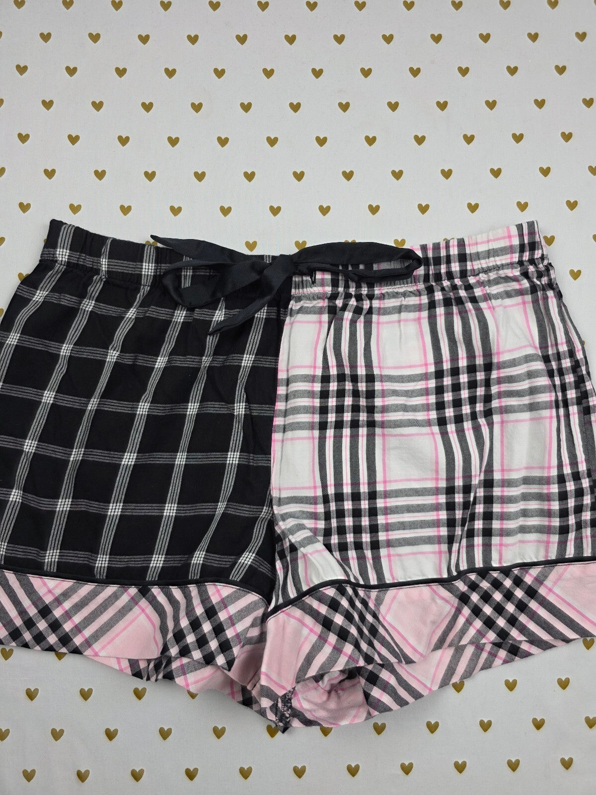 Victorias Secret Plaid Large Sleep Shorts Boxers Pajama Bottoms