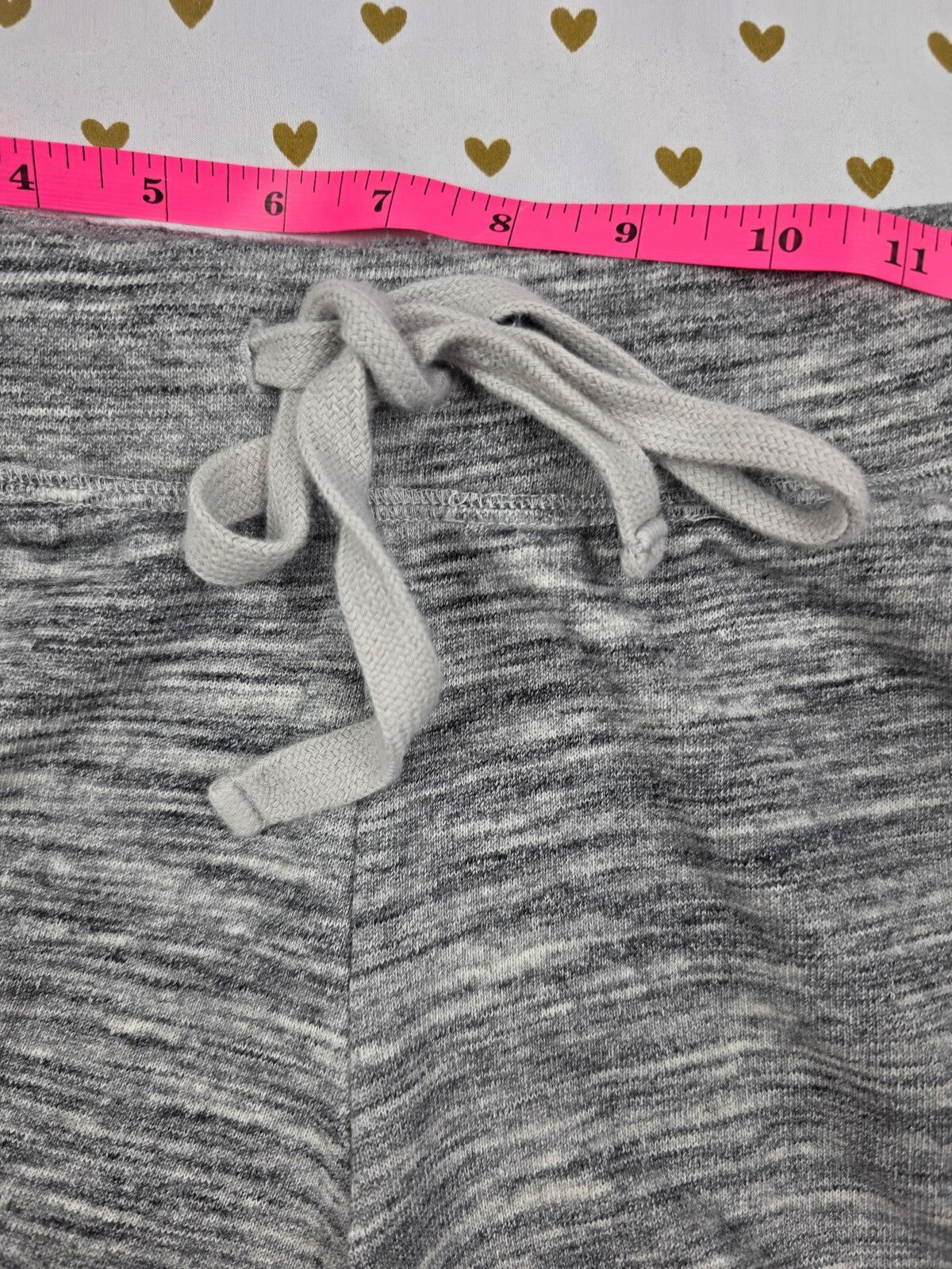 Victorias Secret PINK Grey GOLD BLING SEQUIN Sweat Shorts Dog SMALL