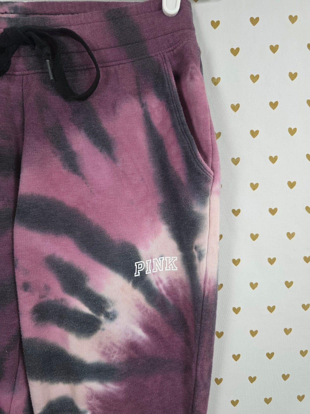 Victorias Secret PINK Tye Dye Tapered Sweats Sweatpants Small