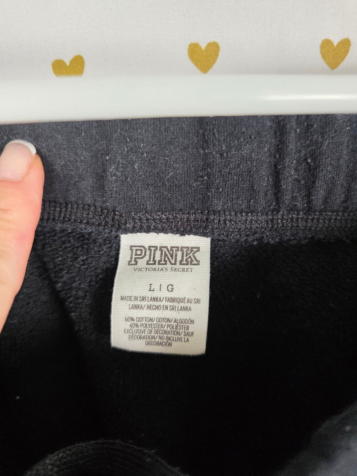 Victorias Secret PINK Boyfriend Diaper Butt Flare Sweats Love Y2k Large